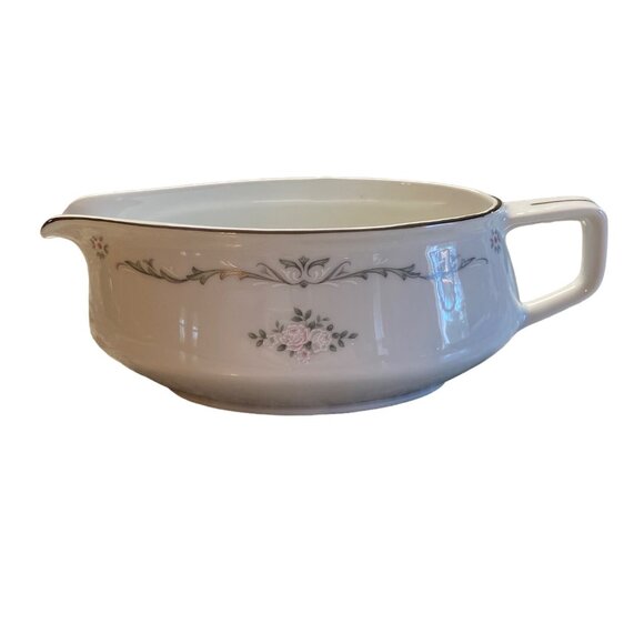 Signature Collection Fine China Gravy Boat w/ Handle Petite Bouquet Japan - Picture 2 of 7